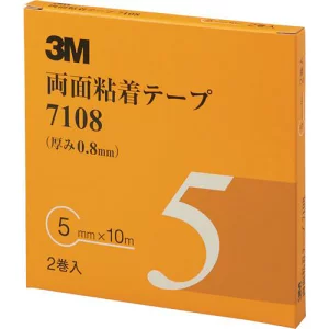 スリーエム 3M 7108 両面粘着テープ アクリルフォーム・アクリル系粘着剤 (厚さ0.8mm) ×10m巻き