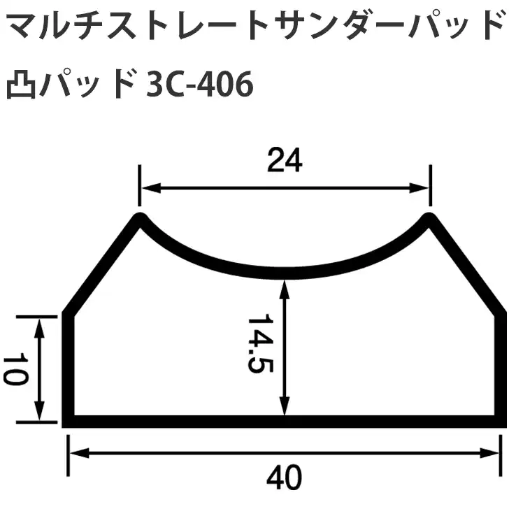 信濃機販 マルチストレートサンダーパッド の商品画像です