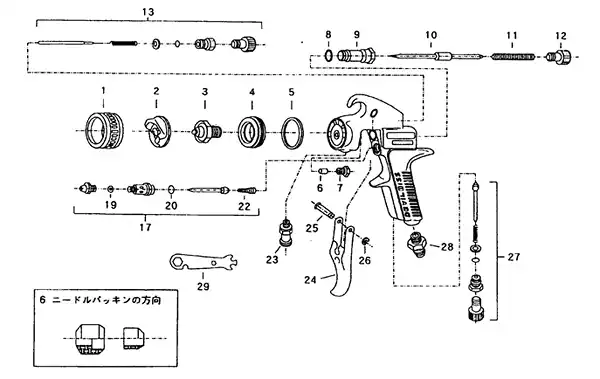 DeVILBISS デビルビス JGX_120_125部品 の商品画像です